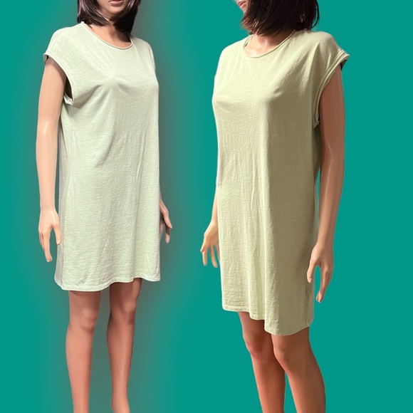 Double Zero shirt dress in light mint. Size Small ๐บ - Picture 4 of 5